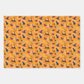 Hallo Hexe - nahtloses Halloween-Muster. Geschenkpapier Set (Vorderseite 3)