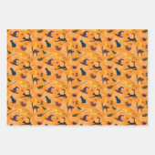 Hallo Hexe - nahtloses Halloween-Muster. Geschenkpapier Set (Vorderseite 2)