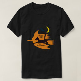 Hallo Hexe - Orange-Schwarz glückliche Halloween B T-Shirt