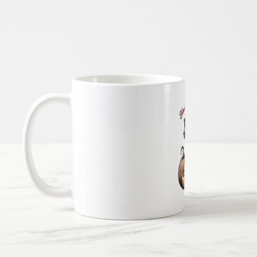 Hallo Hexen Halloween Highland Kuh Kaffeetasse (Links)