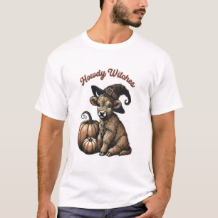 Hallo Hexen Halloween Highland Kuh T-Shirt