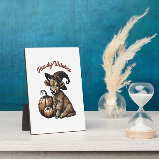 Hallo Hexen Halloween Highland-Rind Fotoplatte (Seite)