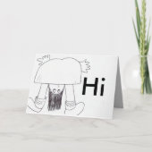 Hallo, Hi Karte (Vorderseite)