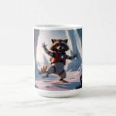 Hallo, Hi Raccon Kaffeetasse (Mittel)