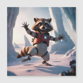 Hallo, Hi Raccon Magneteinladung