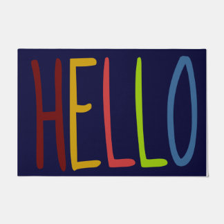 Hallo Hi Rug, Indoor Welcome Mat, Personalisiert Fußmatte