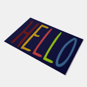 Hallo Hi Rug, Indoor Welcome Mat, Personalisiert  Fußmatte (Schrägansicht)