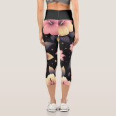 Hallo Hibiskus Capri Leggings (Rückseite)