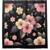 Hallo Hibiskus Duschvorhang (Vorderseite)