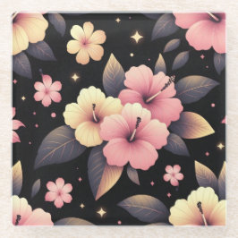 Hallo Hibiskus Glasuntersetzer