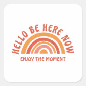 Hallo hier jetzt Aufkleber (Vorderseite)