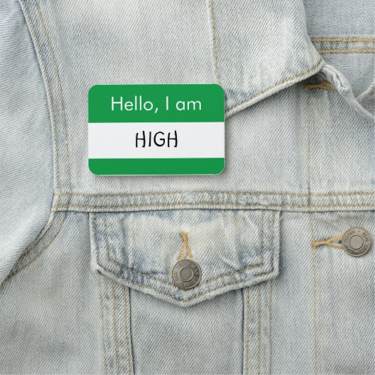 Hallo ... High Name Tag Namensschild (Beispiel)