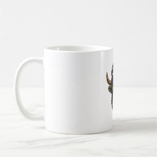 Hallo Highland-Kuh Patriotisches Vintage-Western-D Kaffeetasse