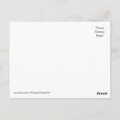 "Hallo!" Hinweis: Mandala mit rosa Wasserfarbe Postkarte (Rückseite)