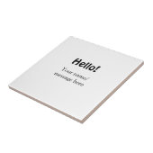 Hallo hinzufügen Namensnachricht einfach minimales Fliese (Seite)