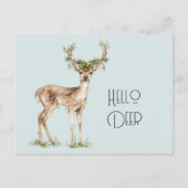 Hallo Hirsch Postkarte (Vorderseite)