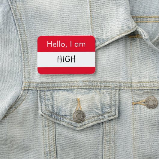 Hallo ... Hoch Namensschild (Beispiel)