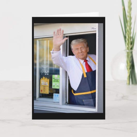 Hallo, hol dir deinen Burger, Donald Trump kocht P Karte (Vorderseite)