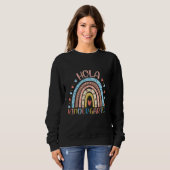 Hallo Hola Kindergarten Spanischlehrer Kinder Zurü Sweatshirt (Vorne ganz)