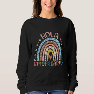Hallo Hola Kindergarten Spanischlehrer Kinder Zurü Sweatshirt