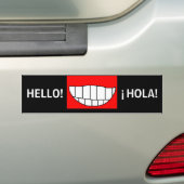 HALLO! - ¡ HOLA! - Meilen des Autoaufkleber (Auf Auto)