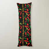 Hallo HOTTIE scharfe Paprikaschoten Seitenschläferkissen (Rückseite (Vertikal))