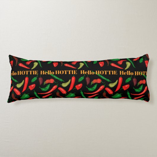 Hallo HOTTIE scharfe Paprikaschoten Seitenschläferkissen (Vorderseite)