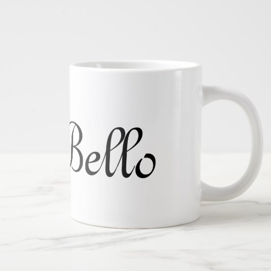 Hallo hübsch Jumbo-Tasse (Rechts)