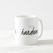 Hallo hübsch kaffeetasse (VorderseiteRechts)