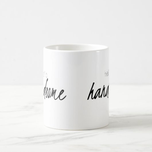 Hallo hübsch kaffeetasse (Mittel)