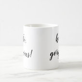 hallo hübscher Becher Kaffeetasse (Mittel)