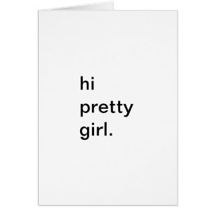 hallo hübsches Mädchen