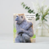 Hallo Hug_ Postkarte (Stehend Vorderseite)