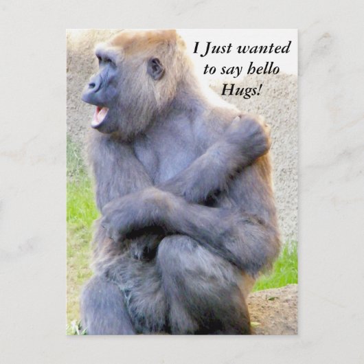 Hallo Hug_ Postkarte (Vorderseite)