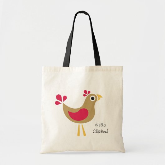 Hallo Huhn! Taschen-Tasche Tragetasche (Vorne)