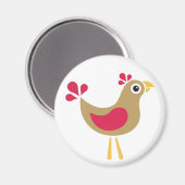Hallo Hühnchen! Funky Chicken Magnet (Vorderseite/Rückseite)