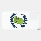 Hallo humane lustige Alien Case-Mate iPhone Hülle (Rückseite (Horizontal))