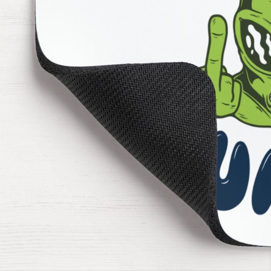 Hallo humane lustige Alien Mousepad (Ecke)