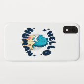 Hallo humorige Dinosaurier Case-Mate iPhone Hülle (Rückseite (Horizontal))