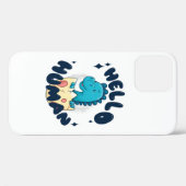 Hallo humorige Dinosaurier Case-Mate iPhone Hülle (Rückseite (Horizontal))