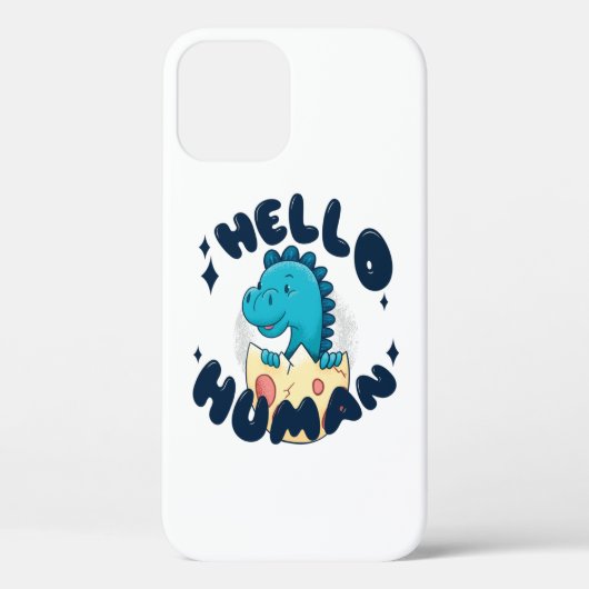 Hallo humorige Dinosaurier Case-Mate iPhone Hülle (Rückseite)