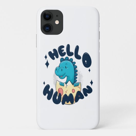Hallo humorige Dinosaurier Case-Mate iPhone Hülle (Rückseite)