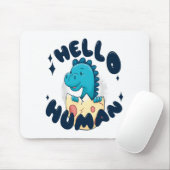 Hallo humorige Dinosaurier Mousepad (Mit Mouse)
