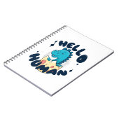 Hallo humorige Dinosaurier Notizblock (Linke Seite)