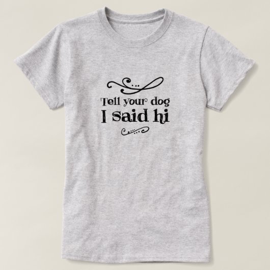 Hallo Hund 2 T - Shirt (Design vorne)