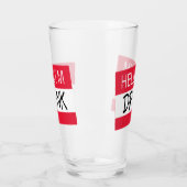 Hallo Ich bin Betrunken Spaß Glas (Links)