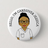 Hallo, ich bin Caregiver Add Name Button (Vorderseite)