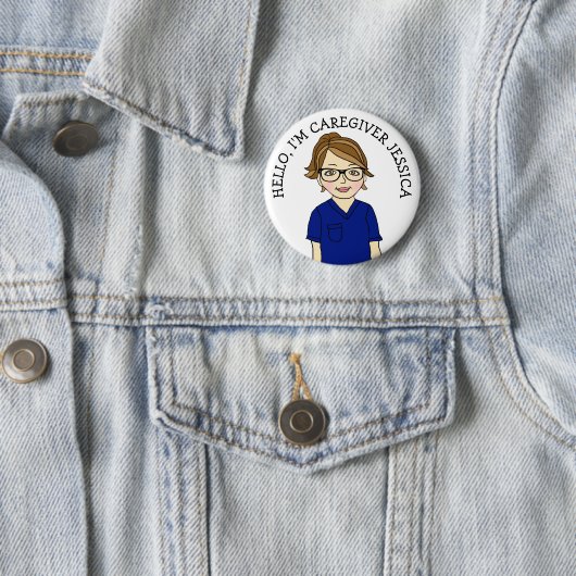 Hallo, ich bin Caregiver Add Name Button (Beispiel)