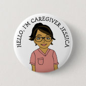 Hallo, ich bin Caregiver Add Name Button (Vorderseite)