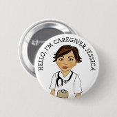 Hallo, ich bin Caregiver Add Name Button (Vorne & Hinten)